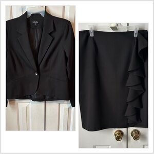 Isabella Elegant Black Blazer, matching skirt
Bundle/save/ make offer